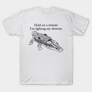 Crocodile vs Demons T-Shirt